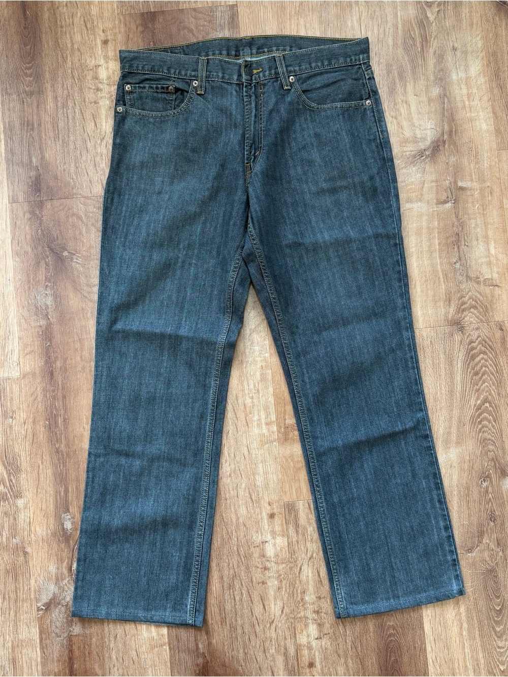 Levi's 531 Jeans Mens 36x34 (fits 36x30) Athletic Slim Tapered Fit Gray Denim